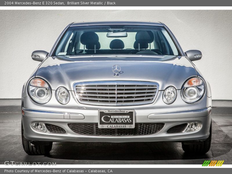 Brilliant Silver Metallic / Black 2004 Mercedes-Benz E 320 Sedan