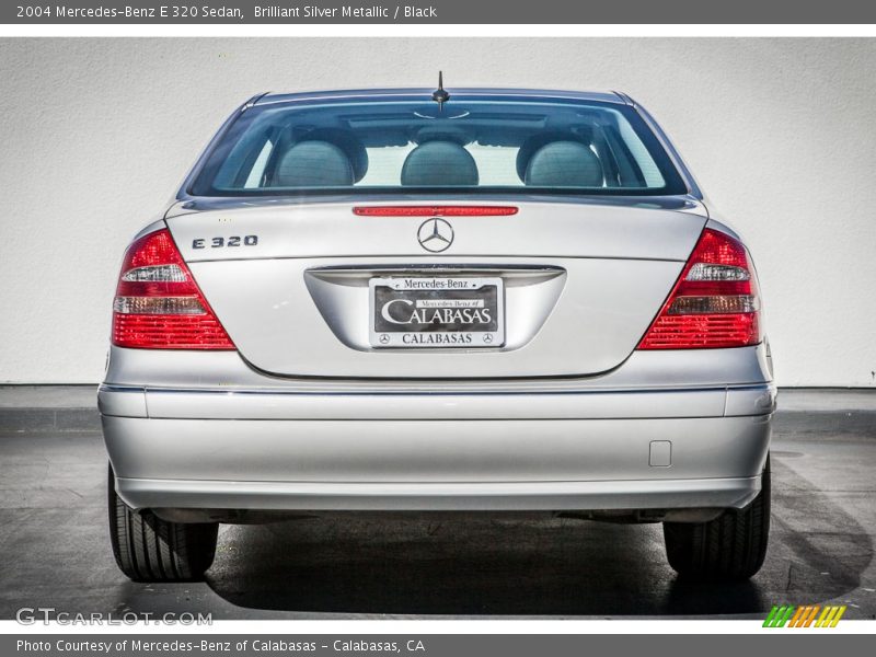 Brilliant Silver Metallic / Black 2004 Mercedes-Benz E 320 Sedan