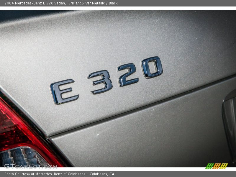 Brilliant Silver Metallic / Black 2004 Mercedes-Benz E 320 Sedan