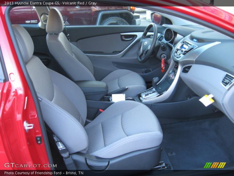 Volcanic Red / Gray 2013 Hyundai Elantra Coupe GS