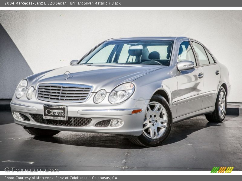 Brilliant Silver Metallic / Black 2004 Mercedes-Benz E 320 Sedan