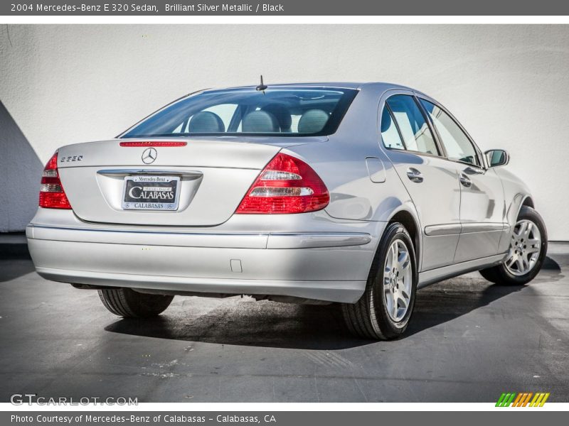 Brilliant Silver Metallic / Black 2004 Mercedes-Benz E 320 Sedan