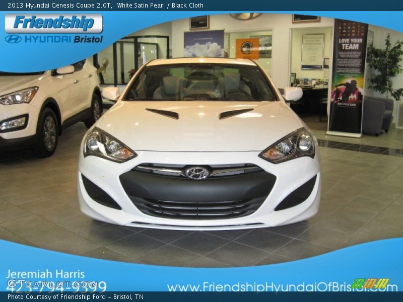 White Satin Pearl / Black Cloth 2013 Hyundai Genesis Coupe 2.0T