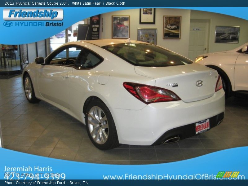 White Satin Pearl / Black Cloth 2013 Hyundai Genesis Coupe 2.0T