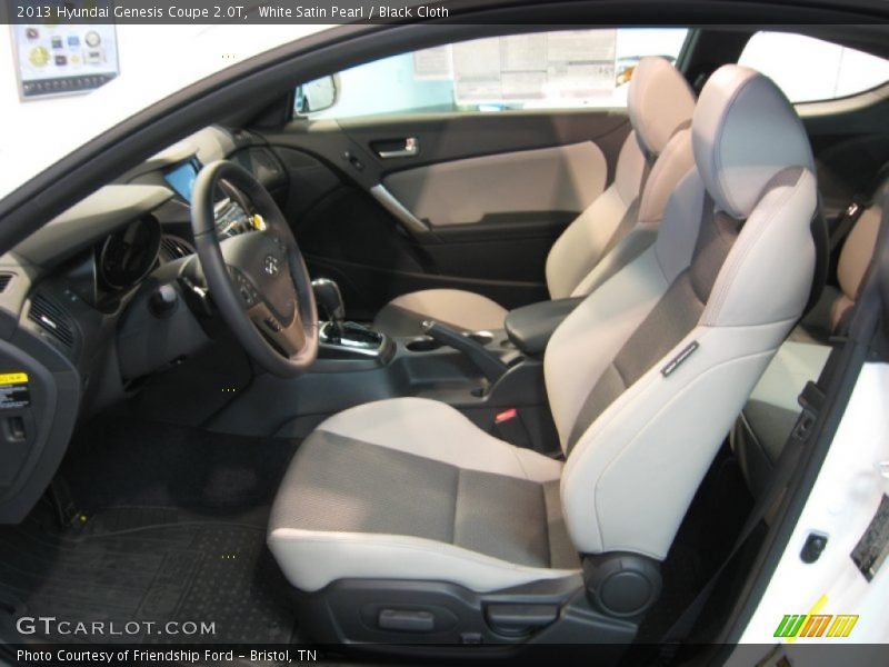 White Satin Pearl / Black Cloth 2013 Hyundai Genesis Coupe 2.0T