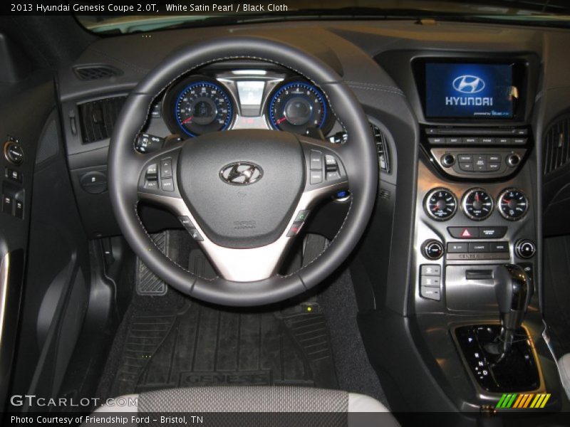 White Satin Pearl / Black Cloth 2013 Hyundai Genesis Coupe 2.0T