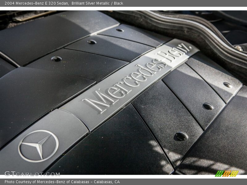 Brilliant Silver Metallic / Black 2004 Mercedes-Benz E 320 Sedan