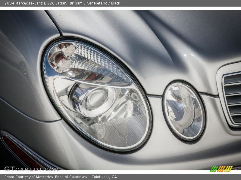 Brilliant Silver Metallic / Black 2004 Mercedes-Benz E 320 Sedan