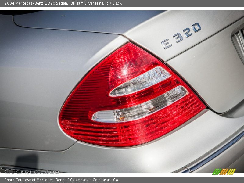 Brilliant Silver Metallic / Black 2004 Mercedes-Benz E 320 Sedan