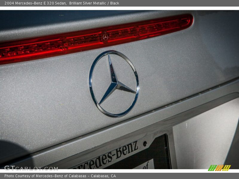 Brilliant Silver Metallic / Black 2004 Mercedes-Benz E 320 Sedan