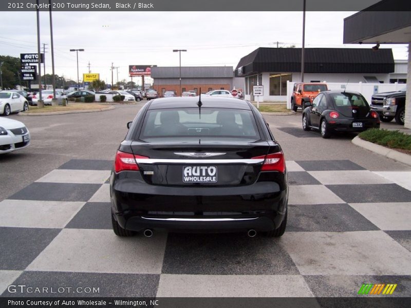 Black / Black 2012 Chrysler 200 Touring Sedan