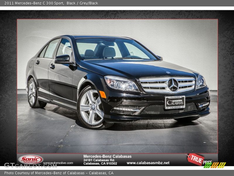 Black / Grey/Black 2011 Mercedes-Benz C 300 Sport