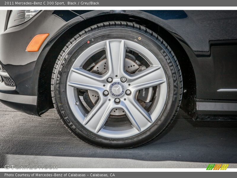 Black / Grey/Black 2011 Mercedes-Benz C 300 Sport