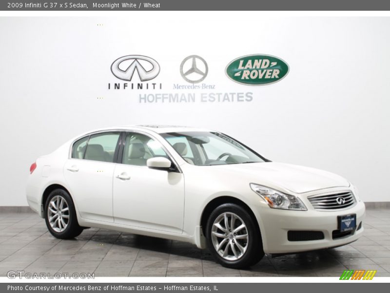 Moonlight White / Wheat 2009 Infiniti G 37 x S Sedan