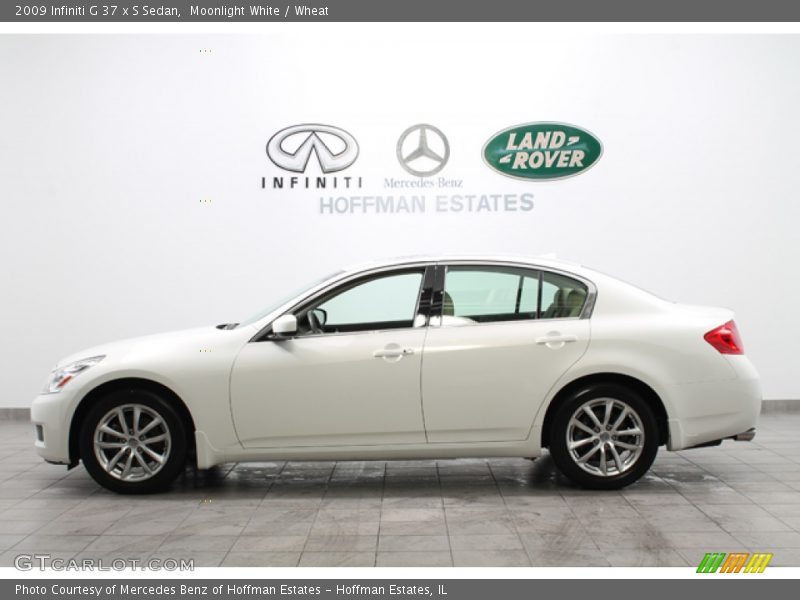 Moonlight White / Wheat 2009 Infiniti G 37 x S Sedan