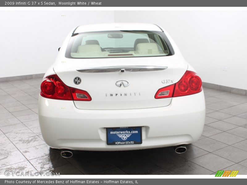 Moonlight White / Wheat 2009 Infiniti G 37 x S Sedan