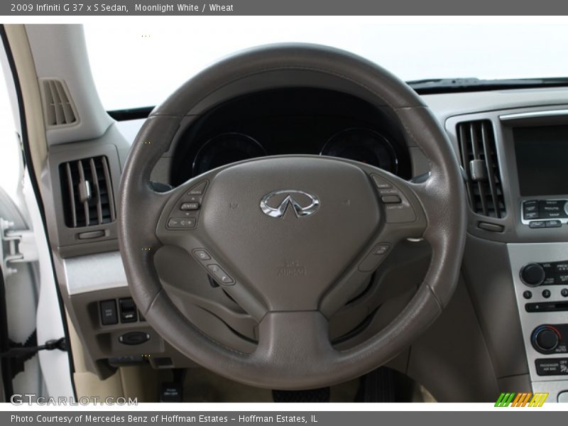 Moonlight White / Wheat 2009 Infiniti G 37 x S Sedan