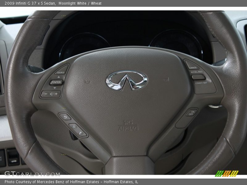 Moonlight White / Wheat 2009 Infiniti G 37 x S Sedan