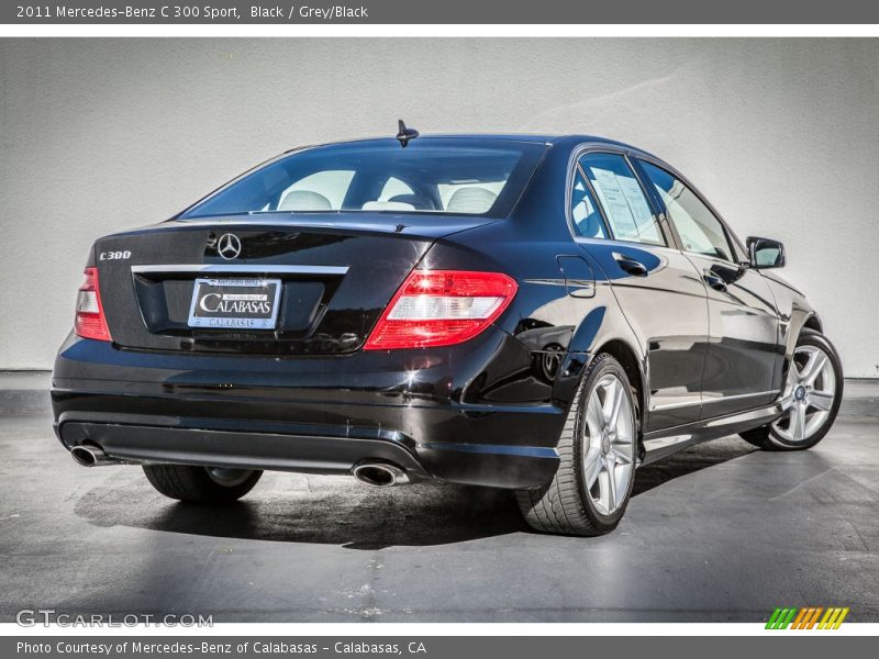 Black / Grey/Black 2011 Mercedes-Benz C 300 Sport