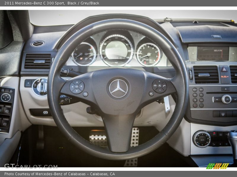 Black / Grey/Black 2011 Mercedes-Benz C 300 Sport