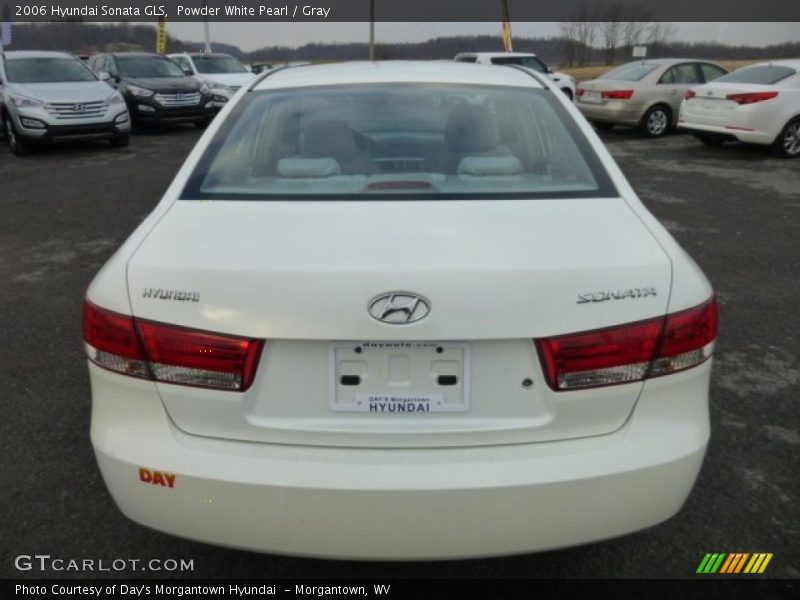 Powder White Pearl / Gray 2006 Hyundai Sonata GLS