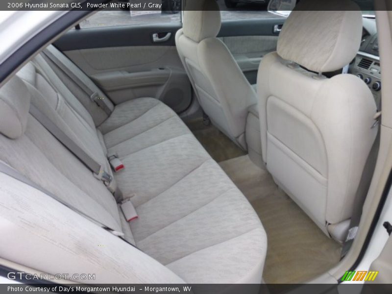 Powder White Pearl / Gray 2006 Hyundai Sonata GLS