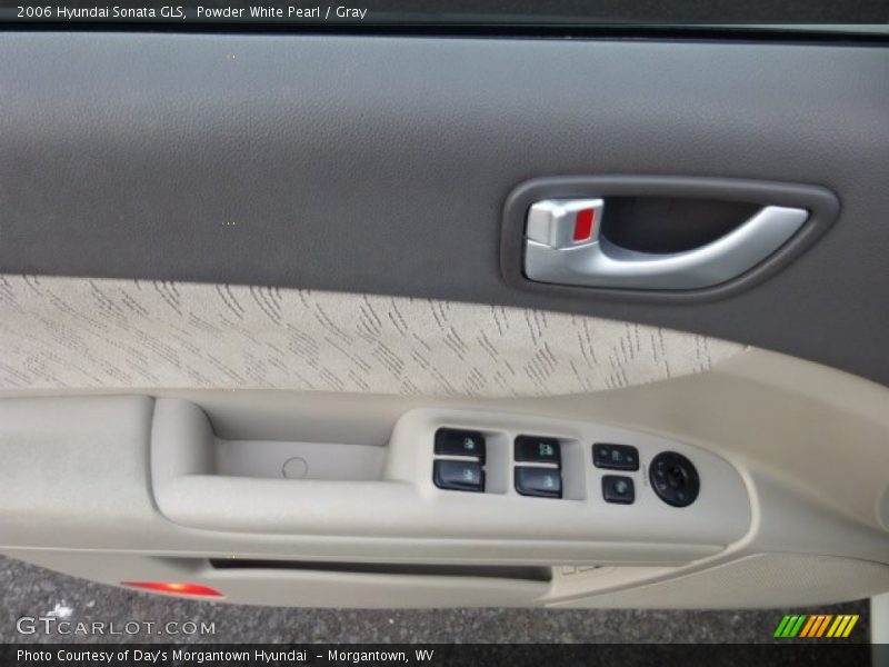 Powder White Pearl / Gray 2006 Hyundai Sonata GLS