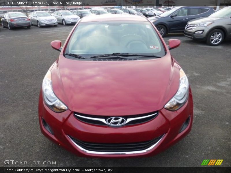 Red Allure / Beige 2011 Hyundai Elantra GLS