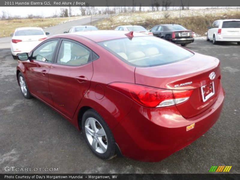 Red Allure / Beige 2011 Hyundai Elantra GLS