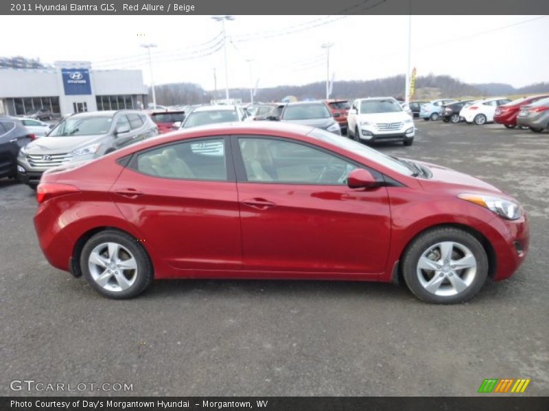 Red Allure / Beige 2011 Hyundai Elantra GLS