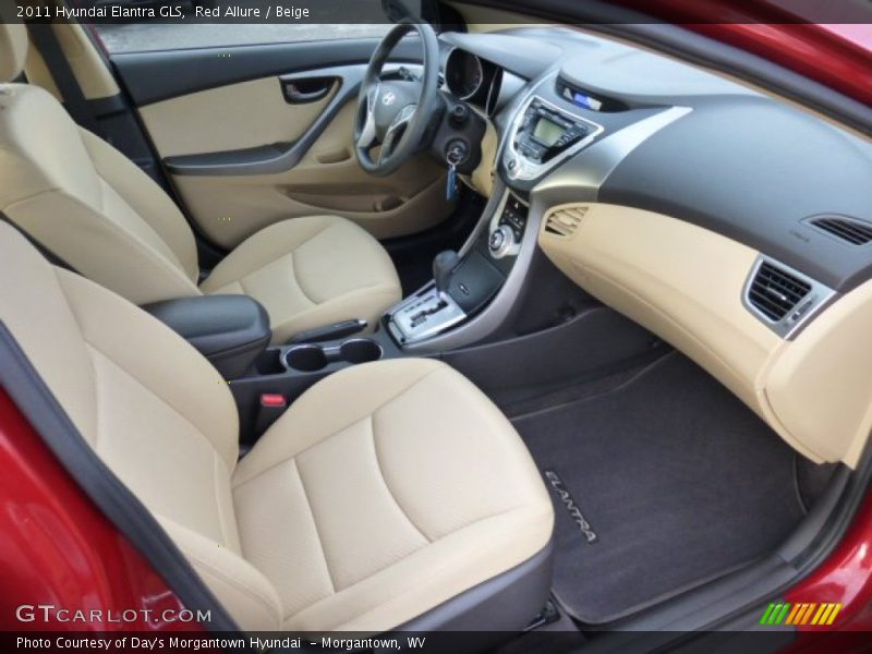 Red Allure / Beige 2011 Hyundai Elantra GLS