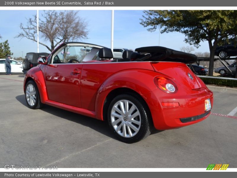 Salsa Red / Black 2008 Volkswagen New Beetle SE Convertible
