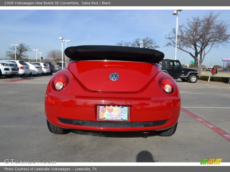 Salsa Red / Black 2008 Volkswagen New Beetle SE Convertible