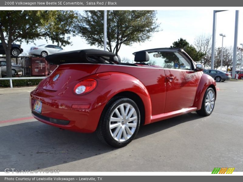 Salsa Red / Black 2008 Volkswagen New Beetle SE Convertible