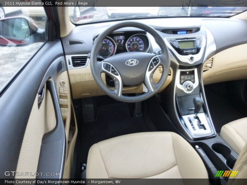 Red Allure / Beige 2011 Hyundai Elantra GLS