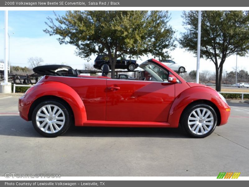 Salsa Red / Black 2008 Volkswagen New Beetle SE Convertible