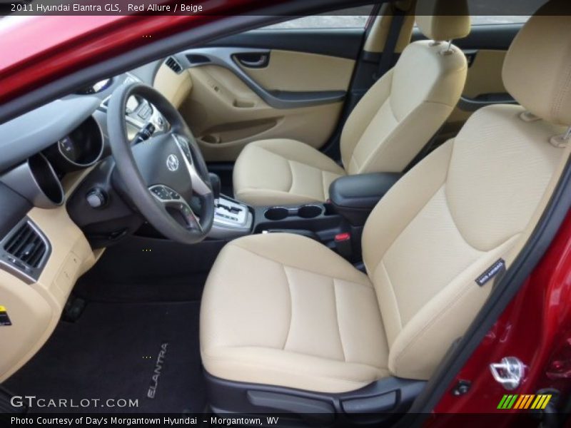 Red Allure / Beige 2011 Hyundai Elantra GLS