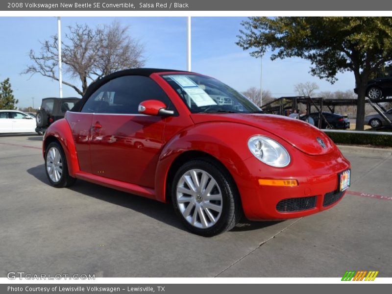 Front 3/4 View of 2008 New Beetle SE Convertible