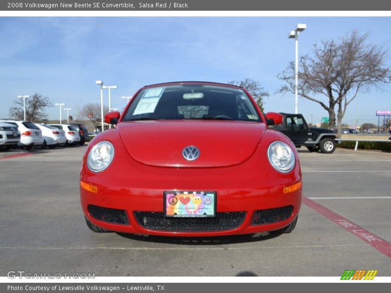 Salsa Red / Black 2008 Volkswagen New Beetle SE Convertible