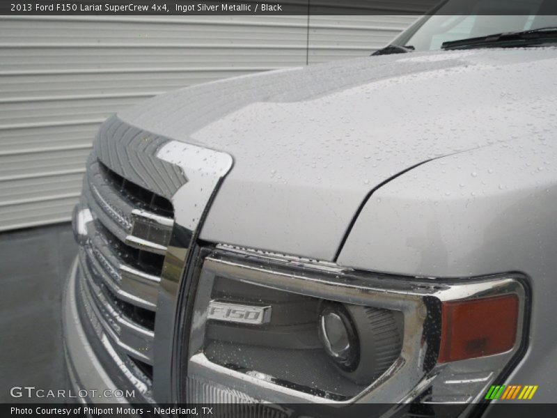 Ingot Silver Metallic / Black 2013 Ford F150 Lariat SuperCrew 4x4