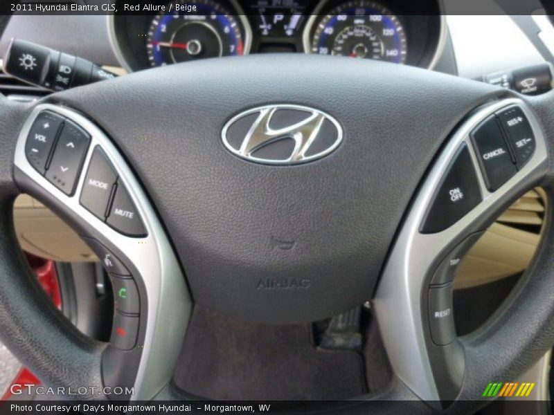 Red Allure / Beige 2011 Hyundai Elantra GLS