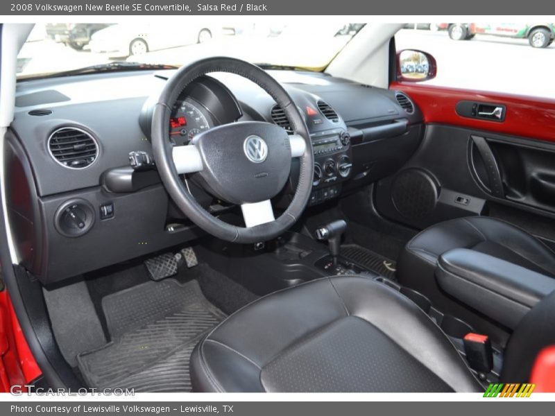 Black Interior - 2008 New Beetle SE Convertible 