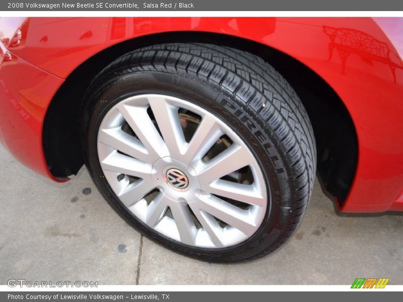 Salsa Red / Black 2008 Volkswagen New Beetle SE Convertible