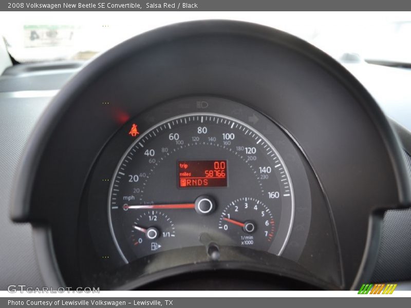  2008 New Beetle SE Convertible SE Convertible Gauges