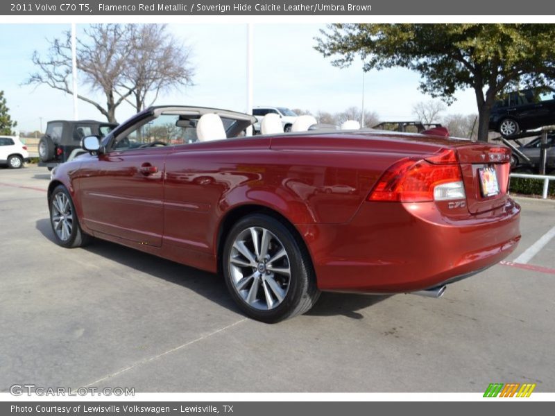 Flamenco Red Metallic / Soverign Hide Calcite Leather/Umbra Brown 2011 Volvo C70 T5