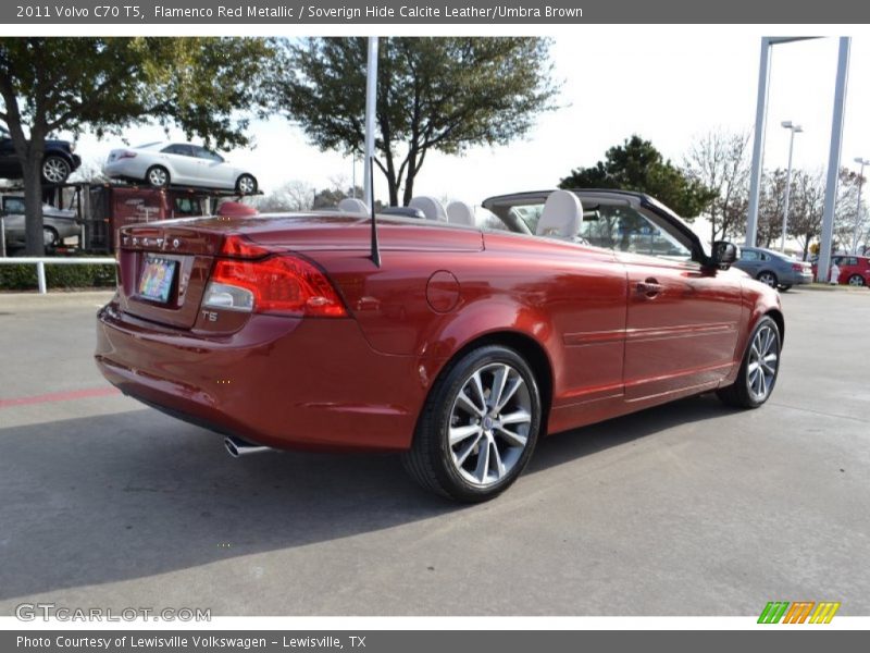 Flamenco Red Metallic / Soverign Hide Calcite Leather/Umbra Brown 2011 Volvo C70 T5