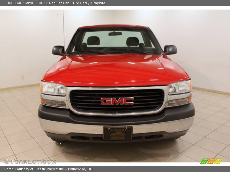 Fire Red / Graphite 2000 GMC Sierra 2500 SL Regular Cab