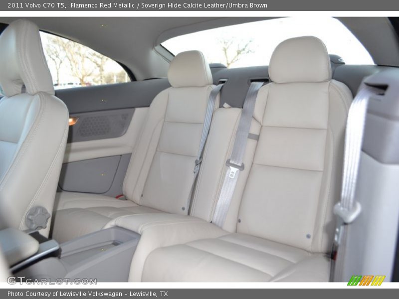 Flamenco Red Metallic / Soverign Hide Calcite Leather/Umbra Brown 2011 Volvo C70 T5