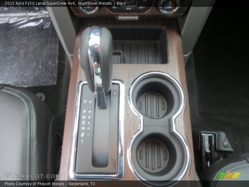 Ingot Silver Metallic / Black 2013 Ford F150 Lariat SuperCrew 4x4