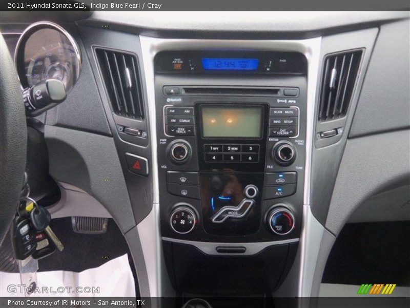 Indigo Blue Pearl / Gray 2011 Hyundai Sonata GLS